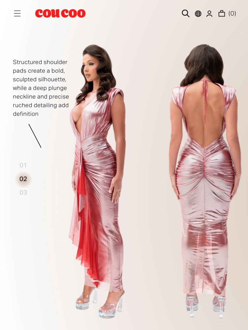 Coucoo Aurora Dress - Blush Quartz